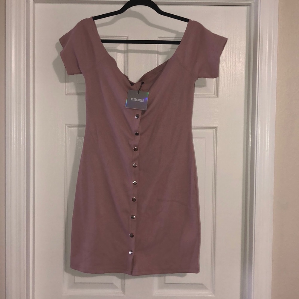Off shoulder body con mini